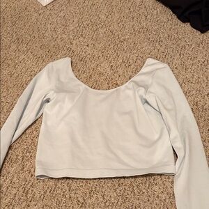 Wild Fable Light Blue Crop Top